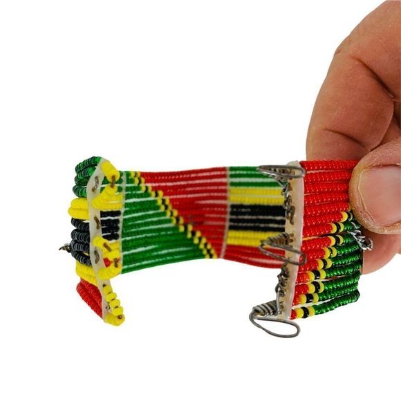 Tribal Ethnic Bracelet Bead Charm Handmade Collector Comfortable 0048 - Picture 6 of 7